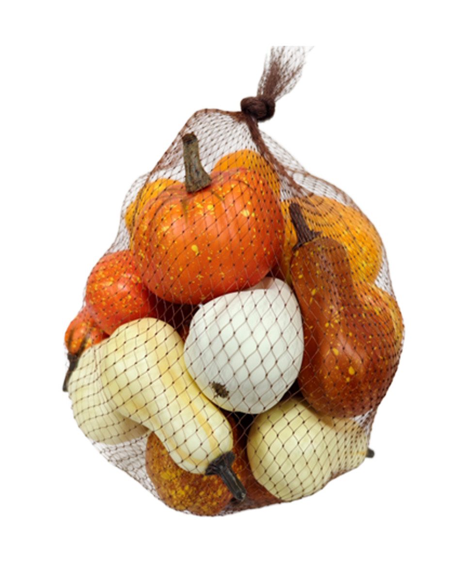 Horror-Shop Dekoobjekt Zierkürbis Deko 20er-Set in Herbstfarben 7 x 6,5 c