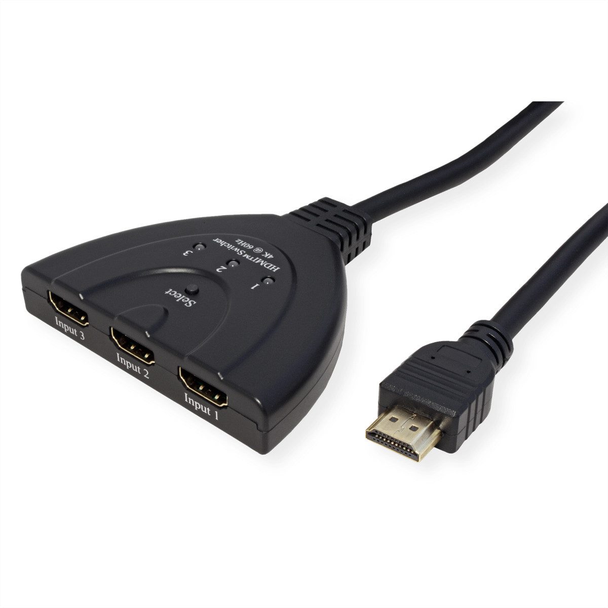 VALUE 4K HDMI Switch, 3-fach Audio- & Video-Adapter, 50.0 cm