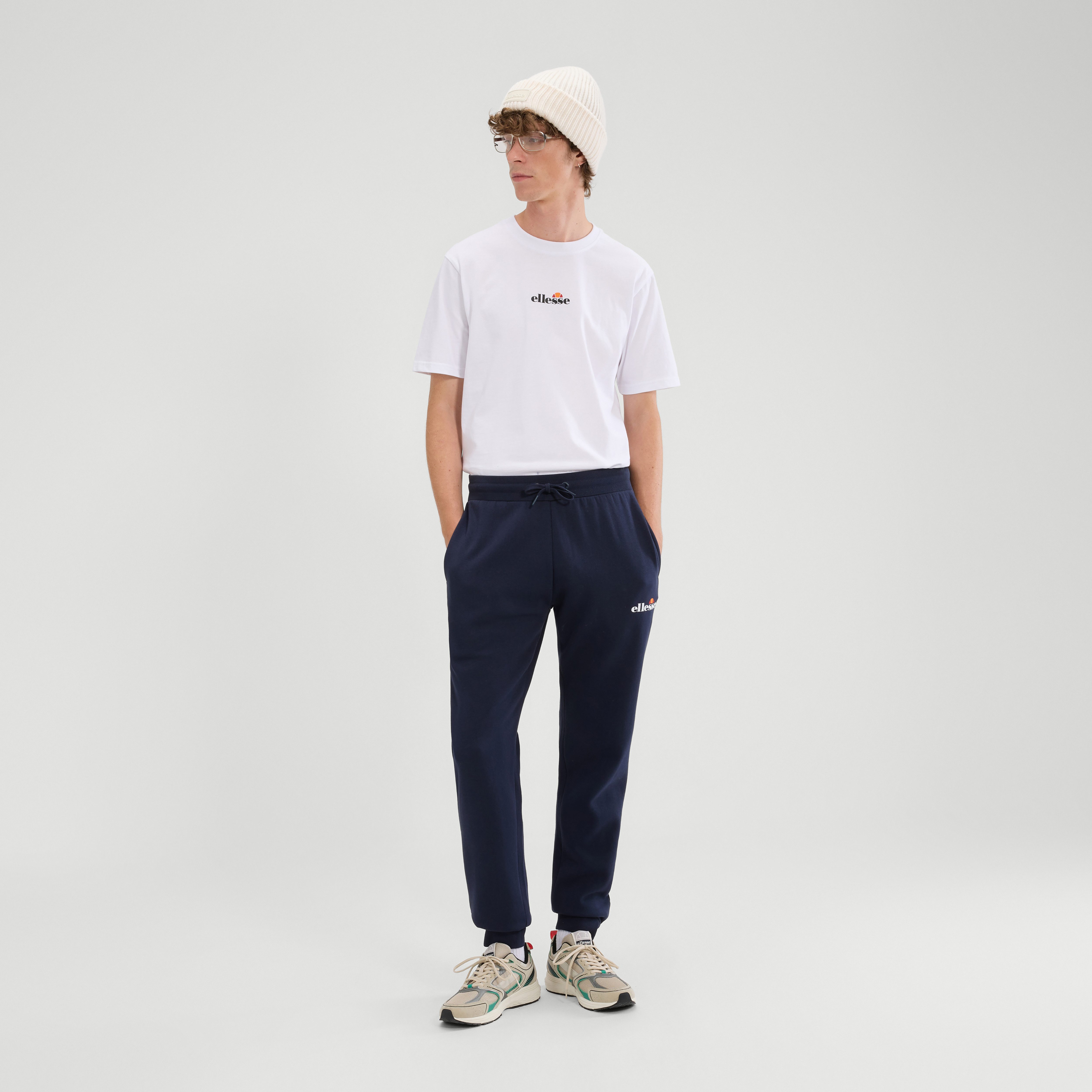Ellesse Jogginghose CRAVO 2 JOG PANT mit abgestepptem Bündchen, aus Baumwolle und Polyester