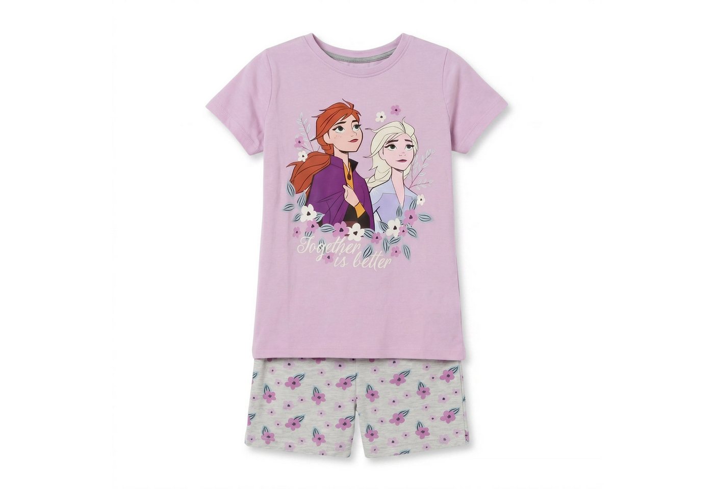 Disney Schlafanzug Disney Die Eiskönigin Kinder Mädchen Schlafanzug Pyjama Shirt Shorts (1 tlg) Gr. 122 bis 140