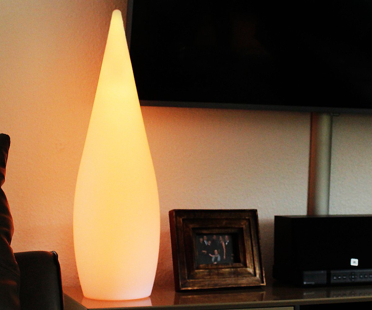 Arnusa LED Stehlampe Moderne Lampe mit Farbwechsel und Fernbedienung RGB  Akku kabellos, Farbwechsel, LED fest integriert, 16 Leuchtfarben und 4