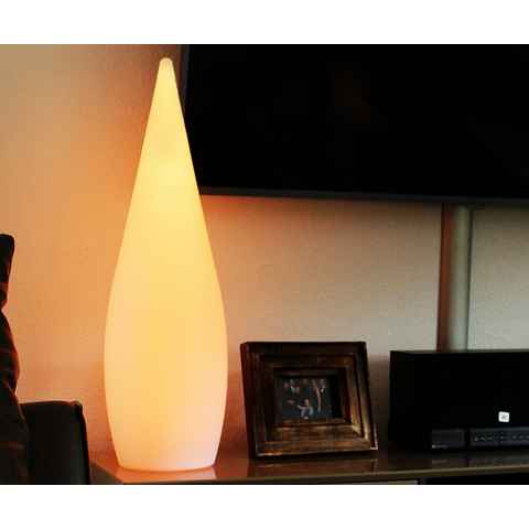 Arnusa LED Stehlampe Moderne Lampe mit Farbwechsel und Fernbedienung RGB Akku kabellos, Farbwechsel, LED fest integriert, 16 Leuchtfarben und 4 Farbwechselprogramme per Fernbedienung wählbar, Sauna Lampe Stimmungsleuchte