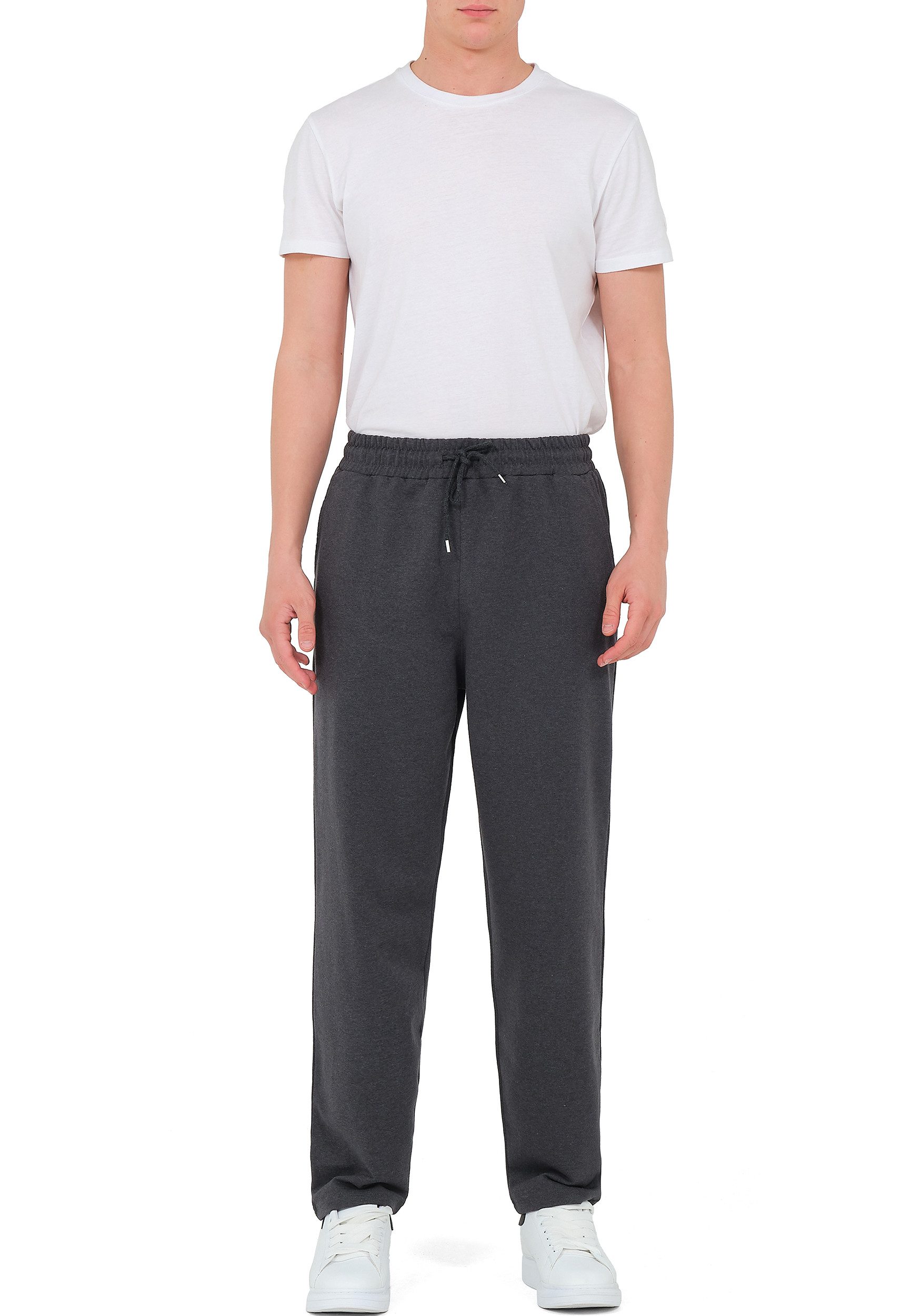 R-CAMP Jogginghose Herren Baumwolle Sporthose Freizeithose Jogger Laufhose Lang