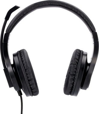 Hama PC Office Headset, Stereo, Klinke, Aux, 2 m Schwarz PC-Headset (Stummschaltung)