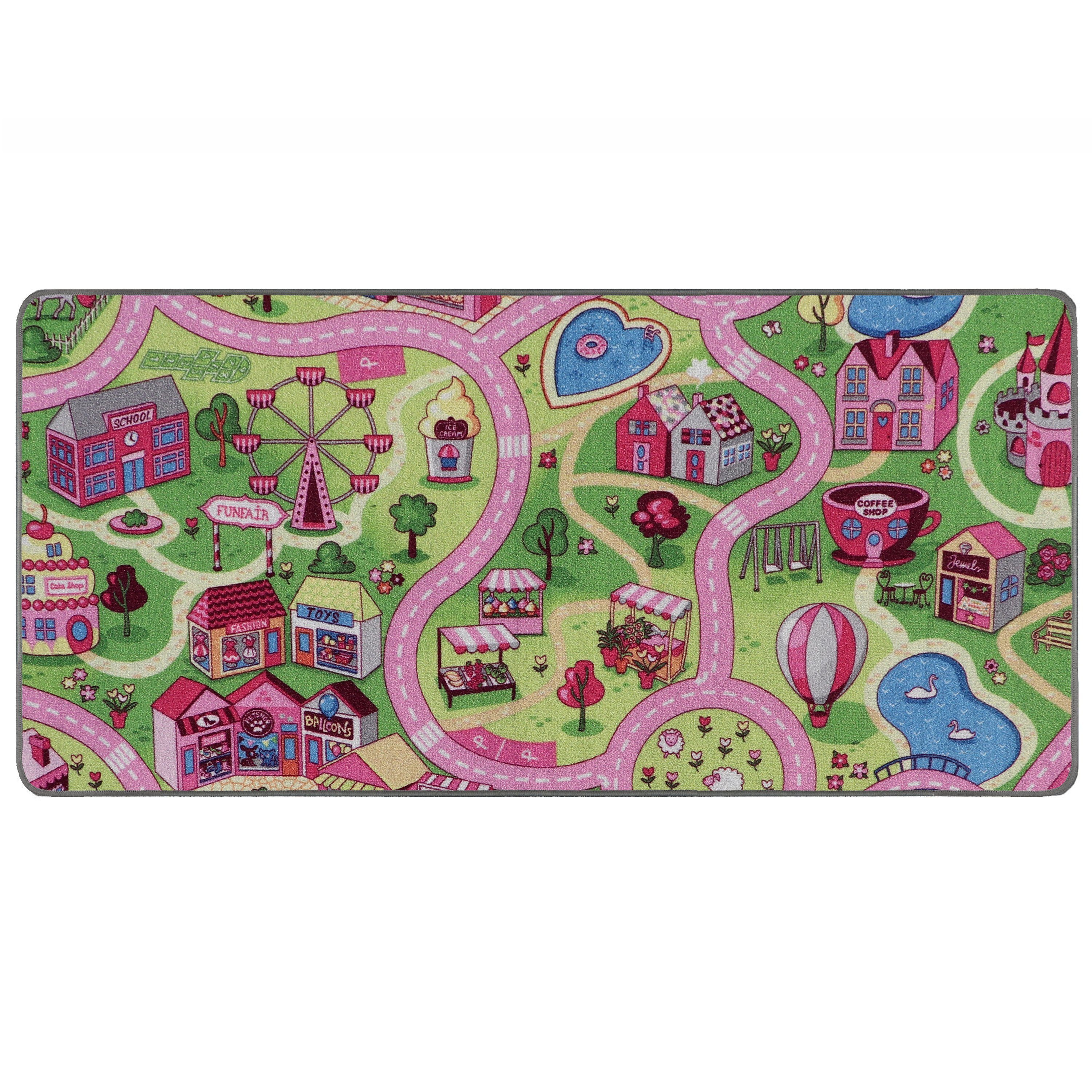 Kinderteppich Autoteppich Spielteppich - verschiedene Spielwelten, Primaflor -Ideen in Textil, rechteckig, Höhe: 6,5 mm