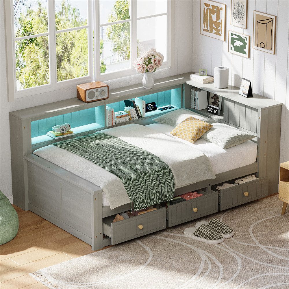 Daybett Funktionsbett mit LED-Kopfteil