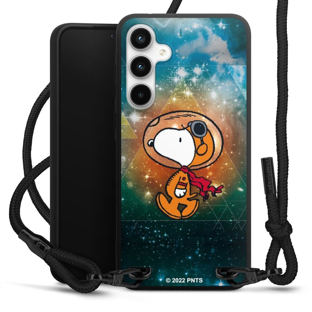 DeinDesign Handyhülle Snoopy Astronaut Offizielles Lizenzprodukt, Samsung Galaxy A35 5G Premium Handykette Hülle mit Band