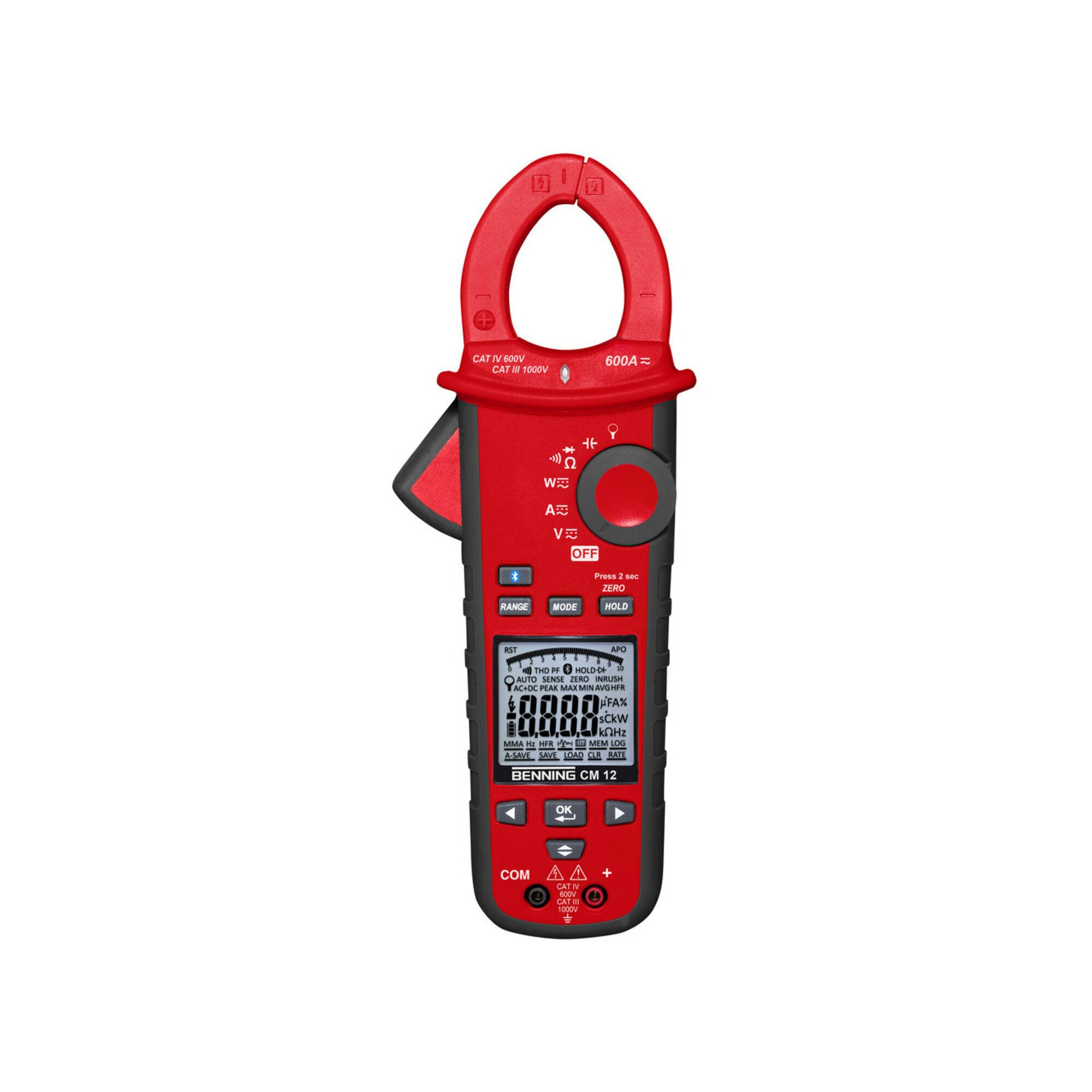 Benning Multimeter Stromzangenmultimeter CM 12 10 mA-600 A AC/DC CAT IV 600 V BENNING