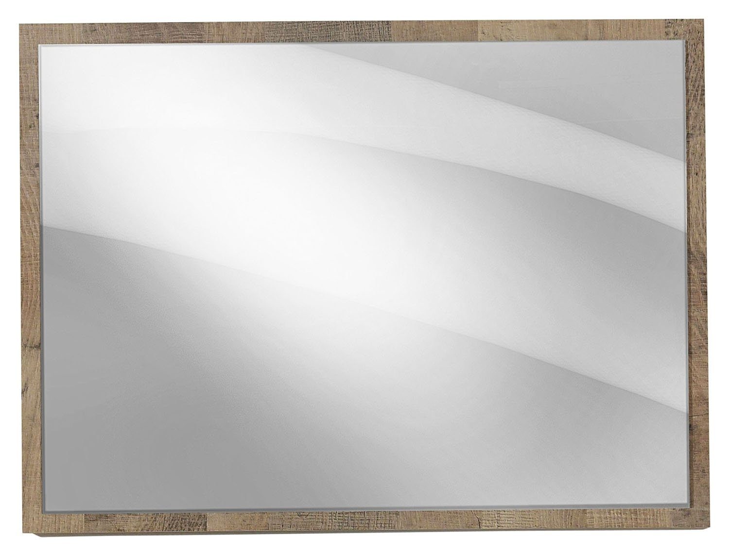 Spiegel SOLANO, Eiche rustikal Dekor, B 80 cm x H 60 cm | Badspiegel