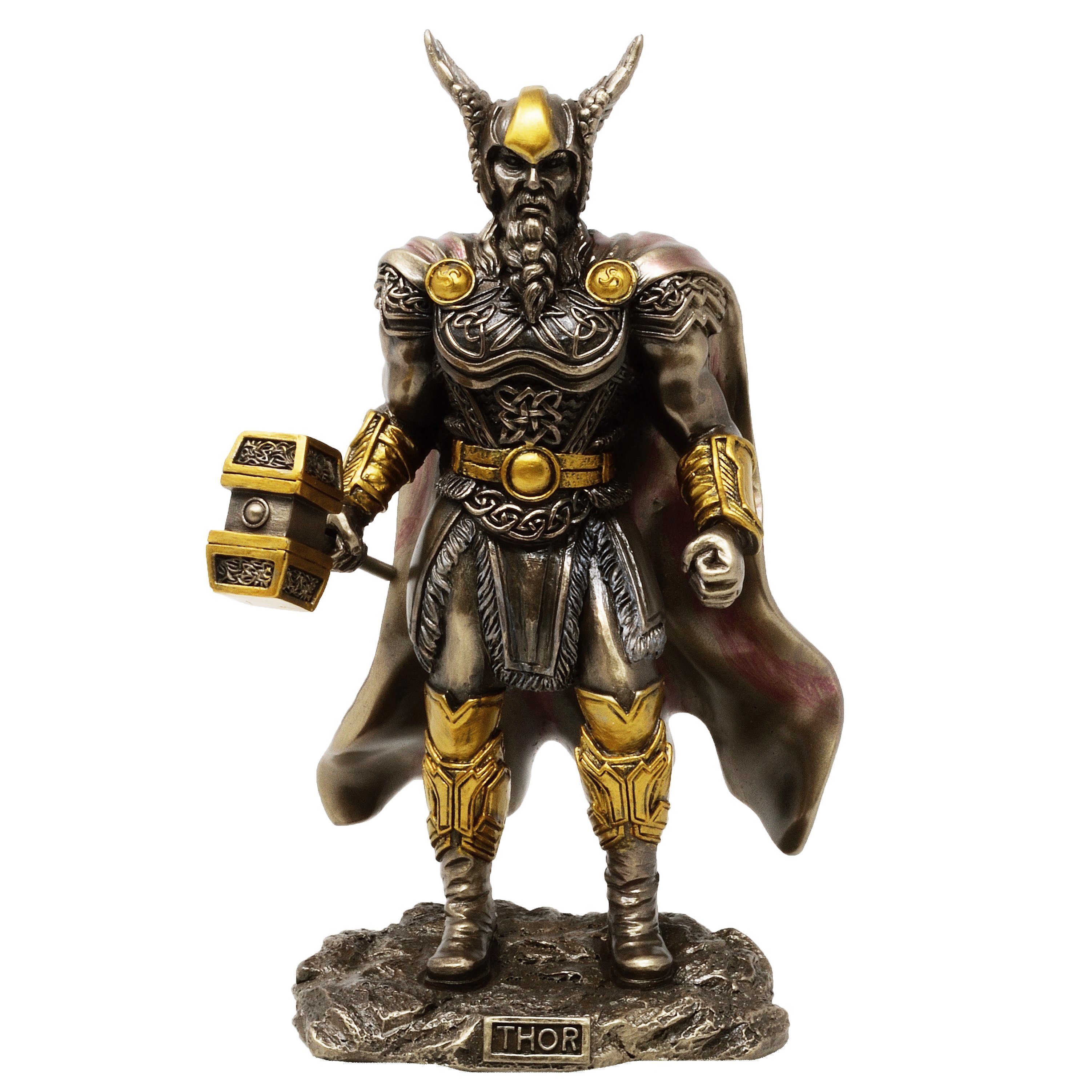 MystiCalls Dekofigur Thor, bronziert - Gott, Gottheit, Mythologie