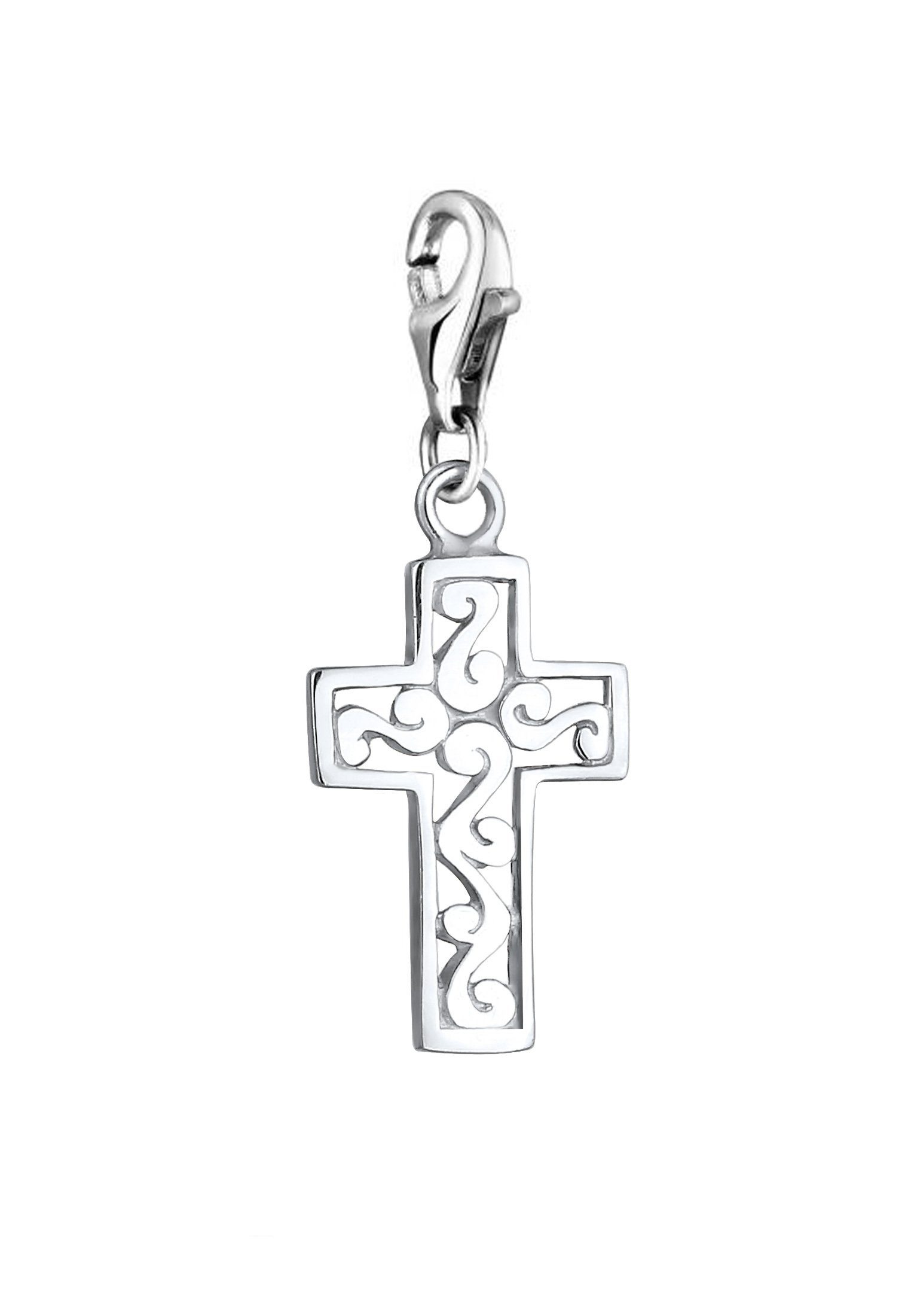 Damen Schmuck Nenalina Charm-Einhänger Kreuz Symbol Schutz Anhänger Ornament 925 Silber
