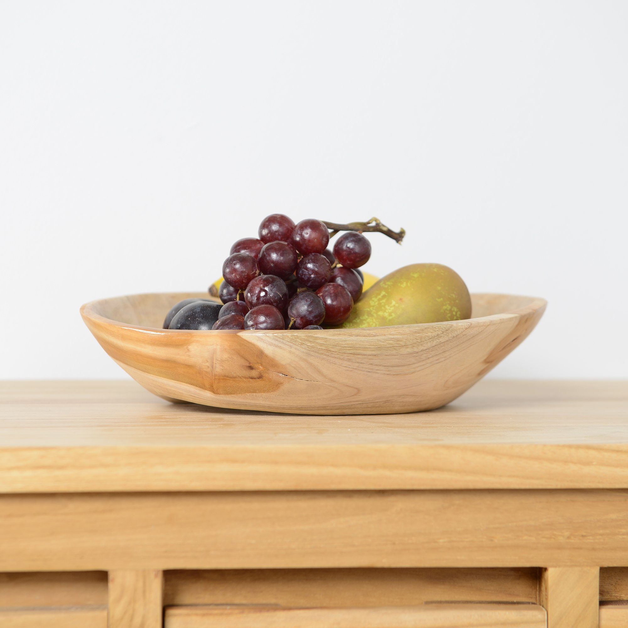 wohnfreuden Dekoschale Teak Holzschale lasiert braun günstig online kaufen