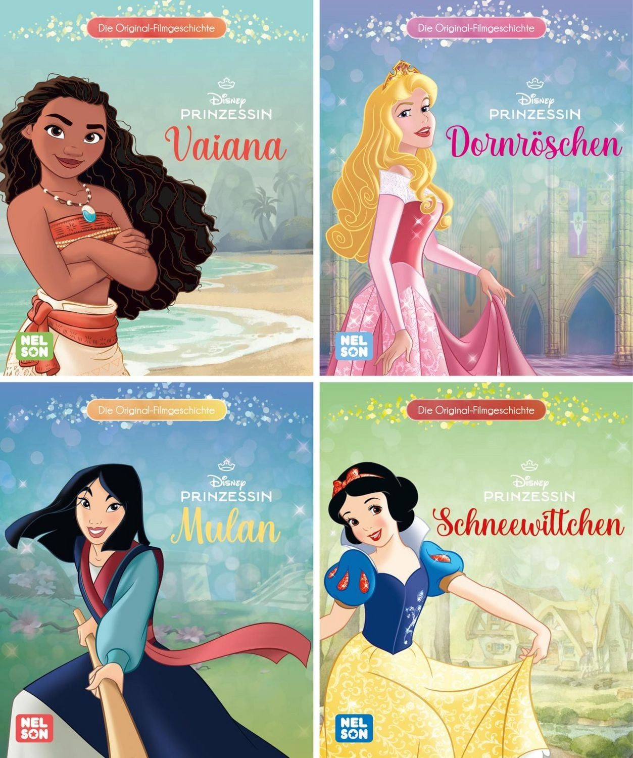 Nelson Mini-Bücher: 4er Disney Prinzessin 21-24 / diverse