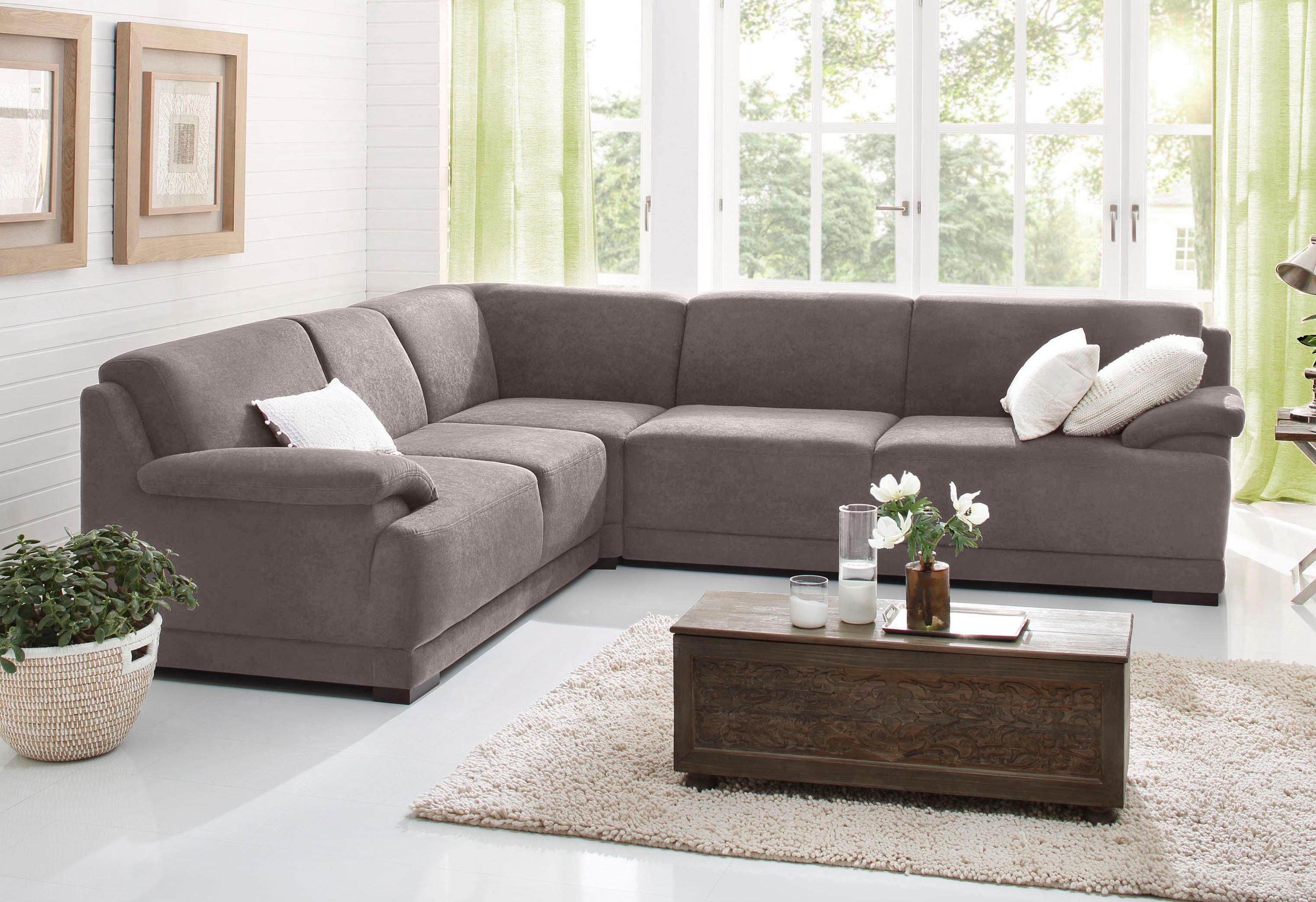 Home affaire Ecksofa Telos mit Boxspring Unterfederung für hohen Komfort, L-Form, mit Boxspring-Federung für tollen Sitzkomfort. Zeitlos …