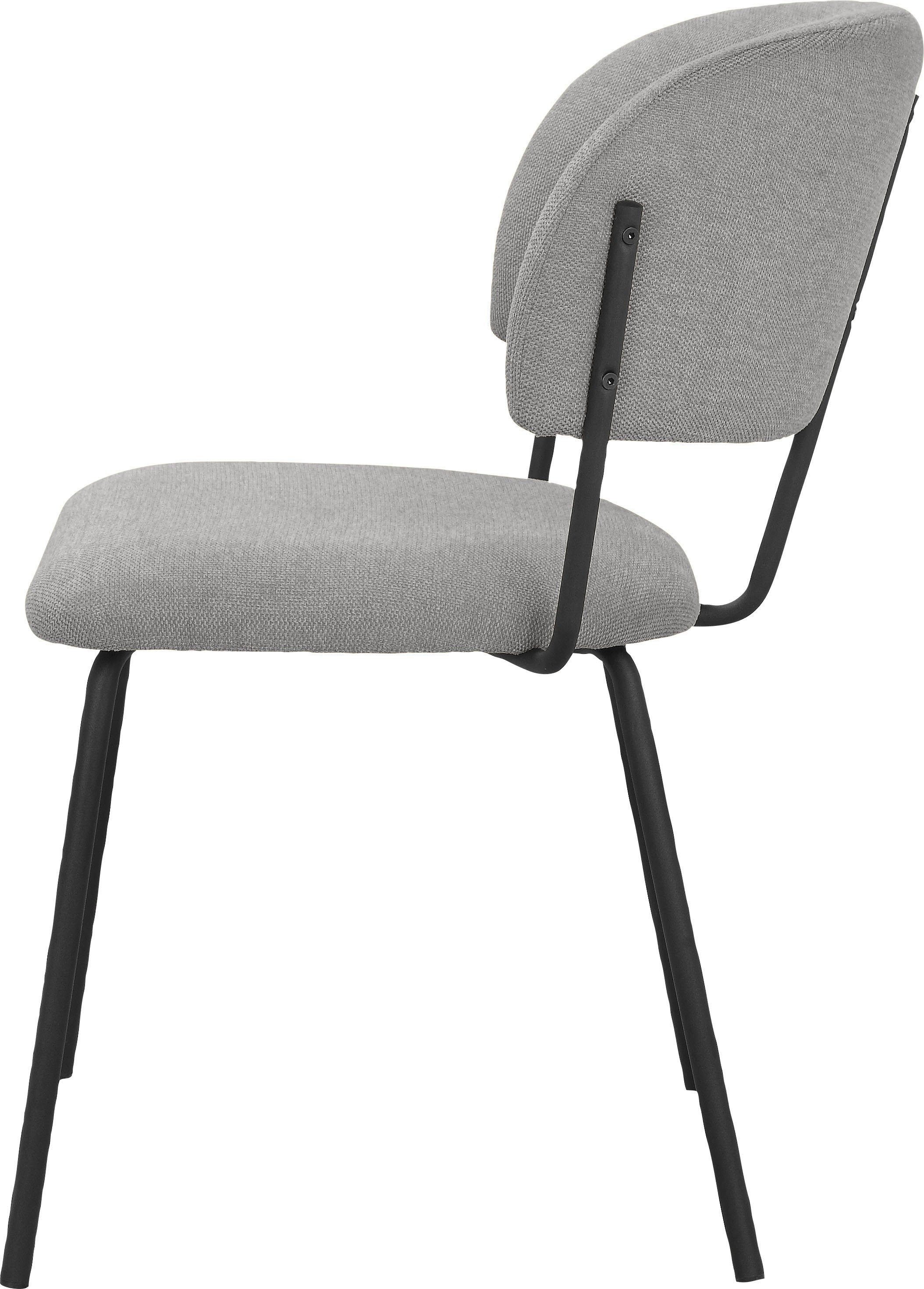 grau Polsterung, | St), und Esszimmerstuhl Sitzhöhe Rücken grau Sitz INOSIGN 48 mit (2 Taous Gestell Metall, aus mit cm