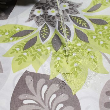 AUKUU Duschvorhang Dicker Dicker Duschvorhang aus Polyester mit Pflanzen und, Blumen für das Badezimmer zu Hause verdickter