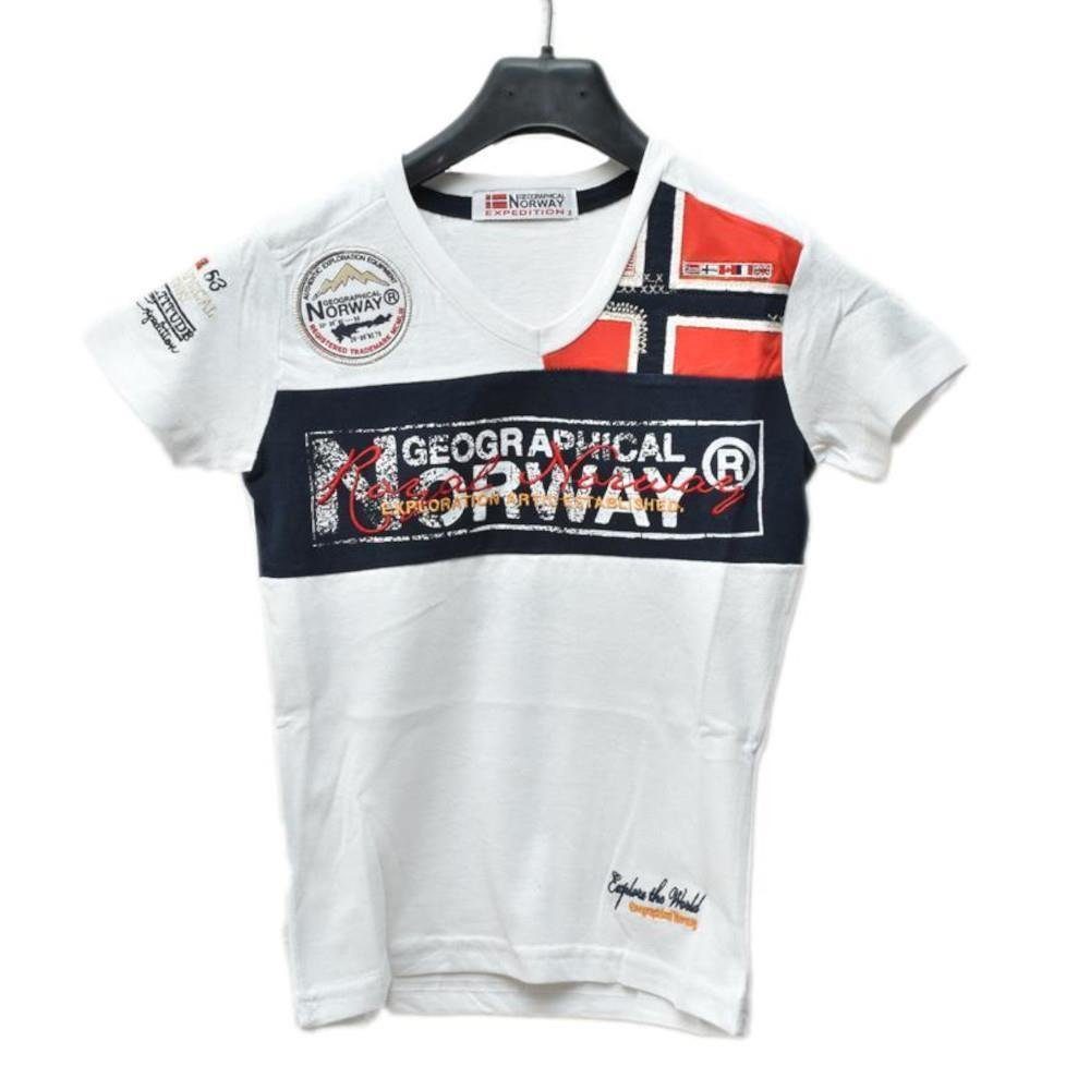 Geo Norway T-Shirt JERARD Jungen T-Shirt in 6 Farben Größen 128 bis 176 weiß