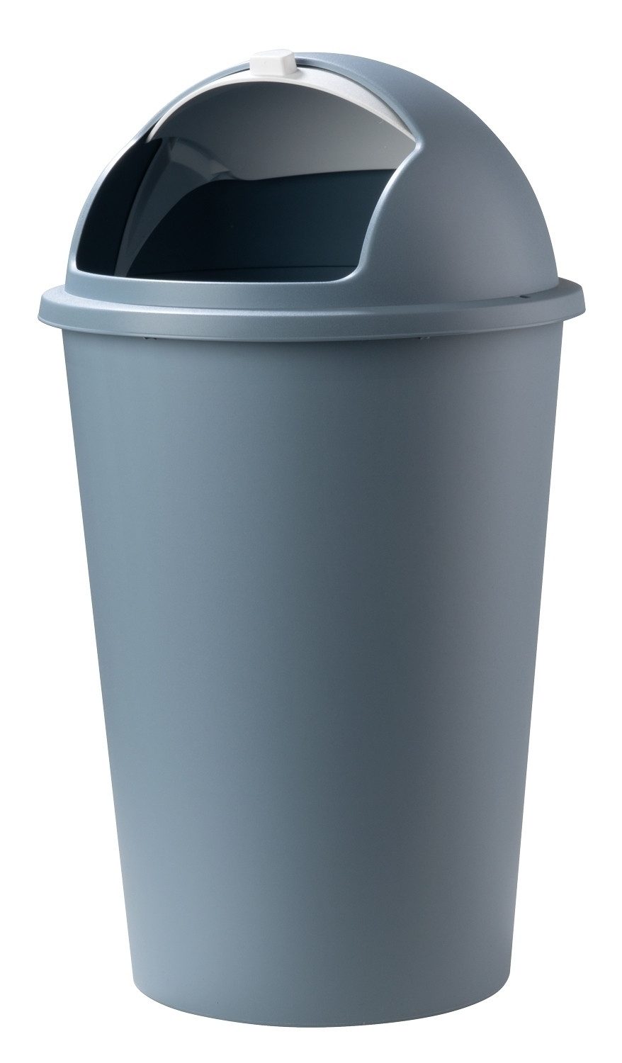 Home4You Mülleimer, Kunststoff, Pastellblau, Weiß, 50 Liter