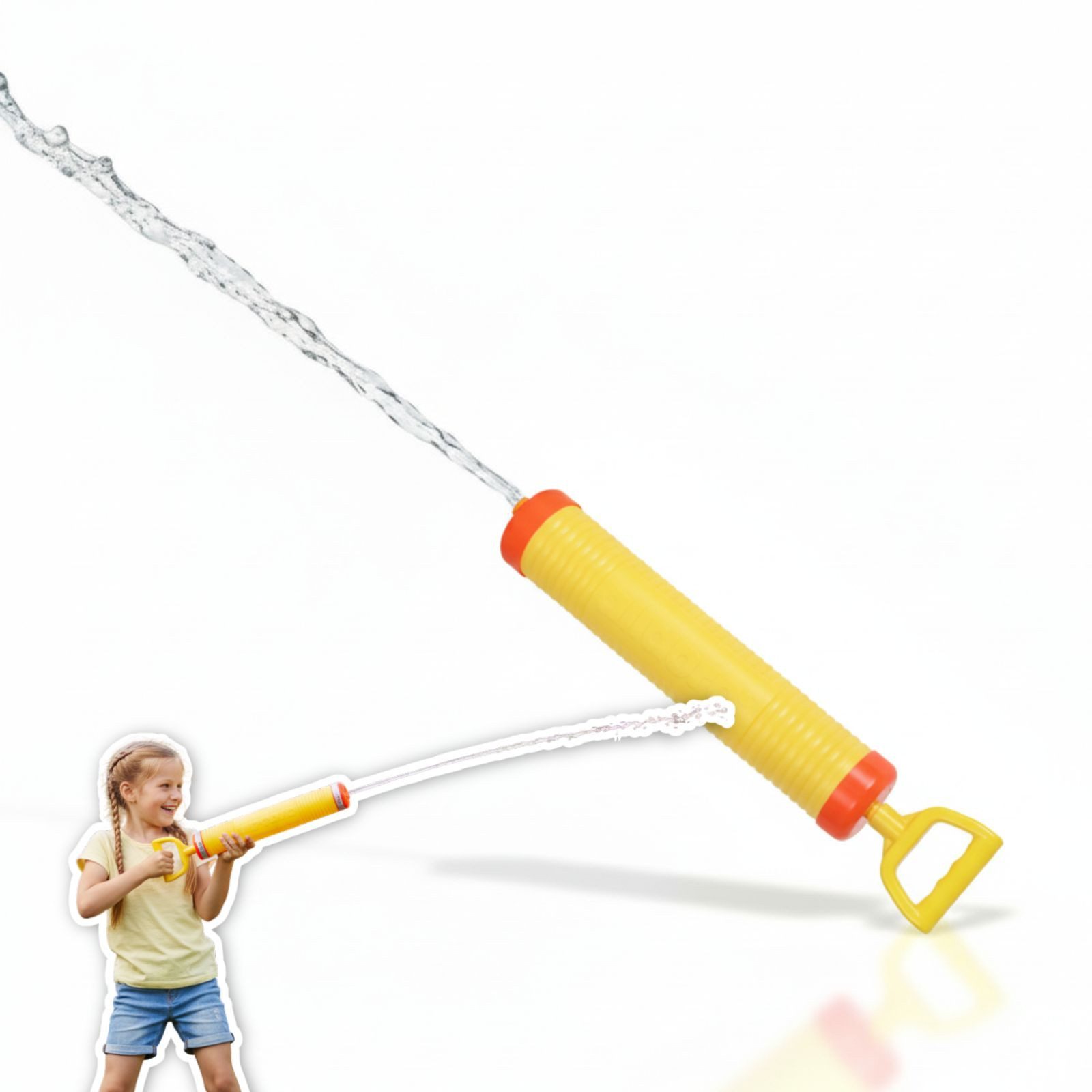 alldoro Wasserpistole 45 cm Wasserspritze für Kinder mit bis zu 12 m Reichweite