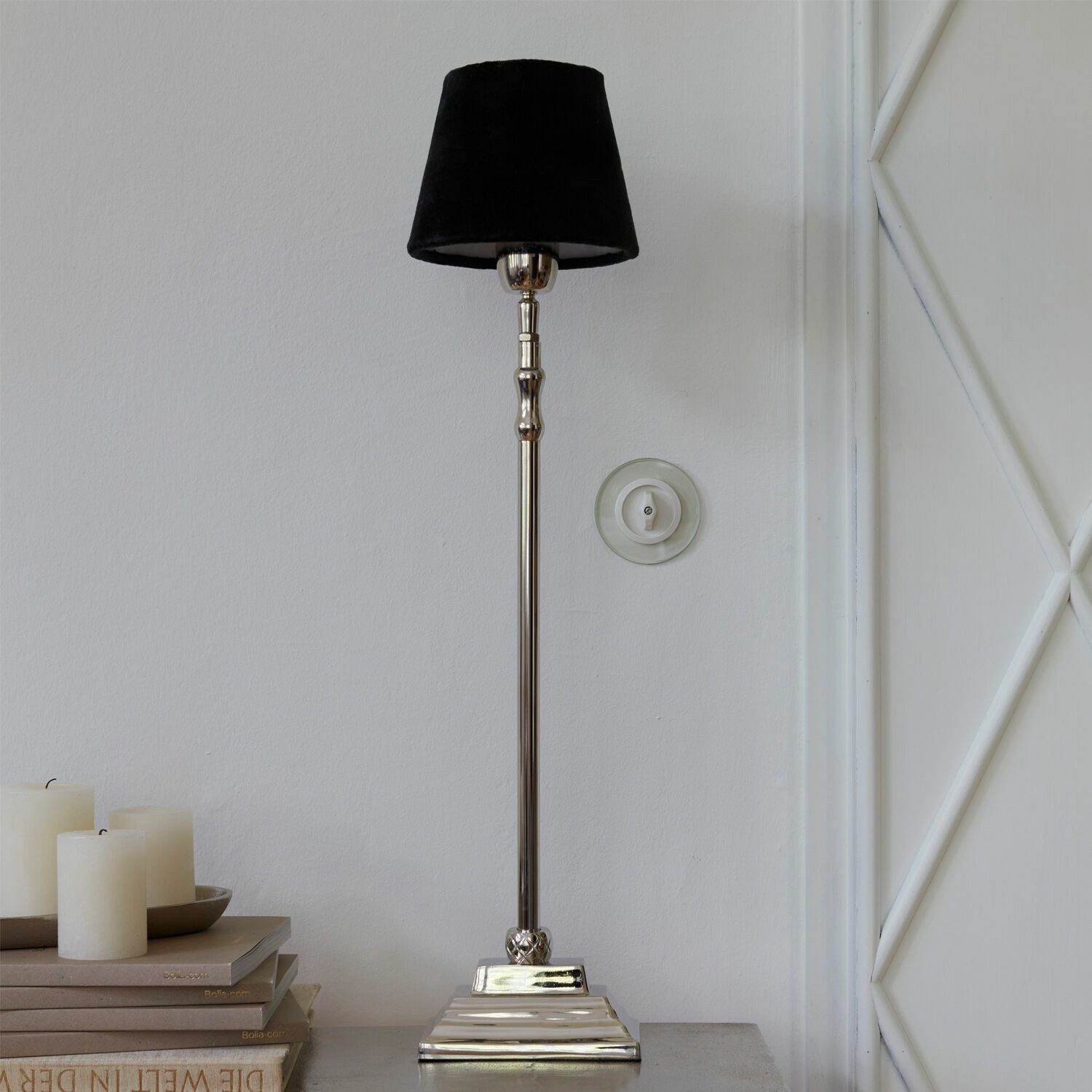 Mirabeau Lampenschirm Lampenschirm Mitters samtschwarz