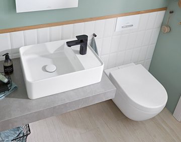 Villeroy & Boch WC-Sitz Subway 2.0, WC-Sitz m. Absenkautomatik u. QuickRelease 375 x 465 x 60 mm - Weiß