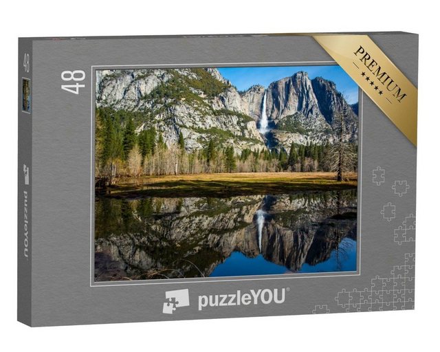 puzzleYOU Puzzle Yosemite Fall, Kalifornien, USA, 48 Puzzleteile, puzzleYOU-Kollektionen USA