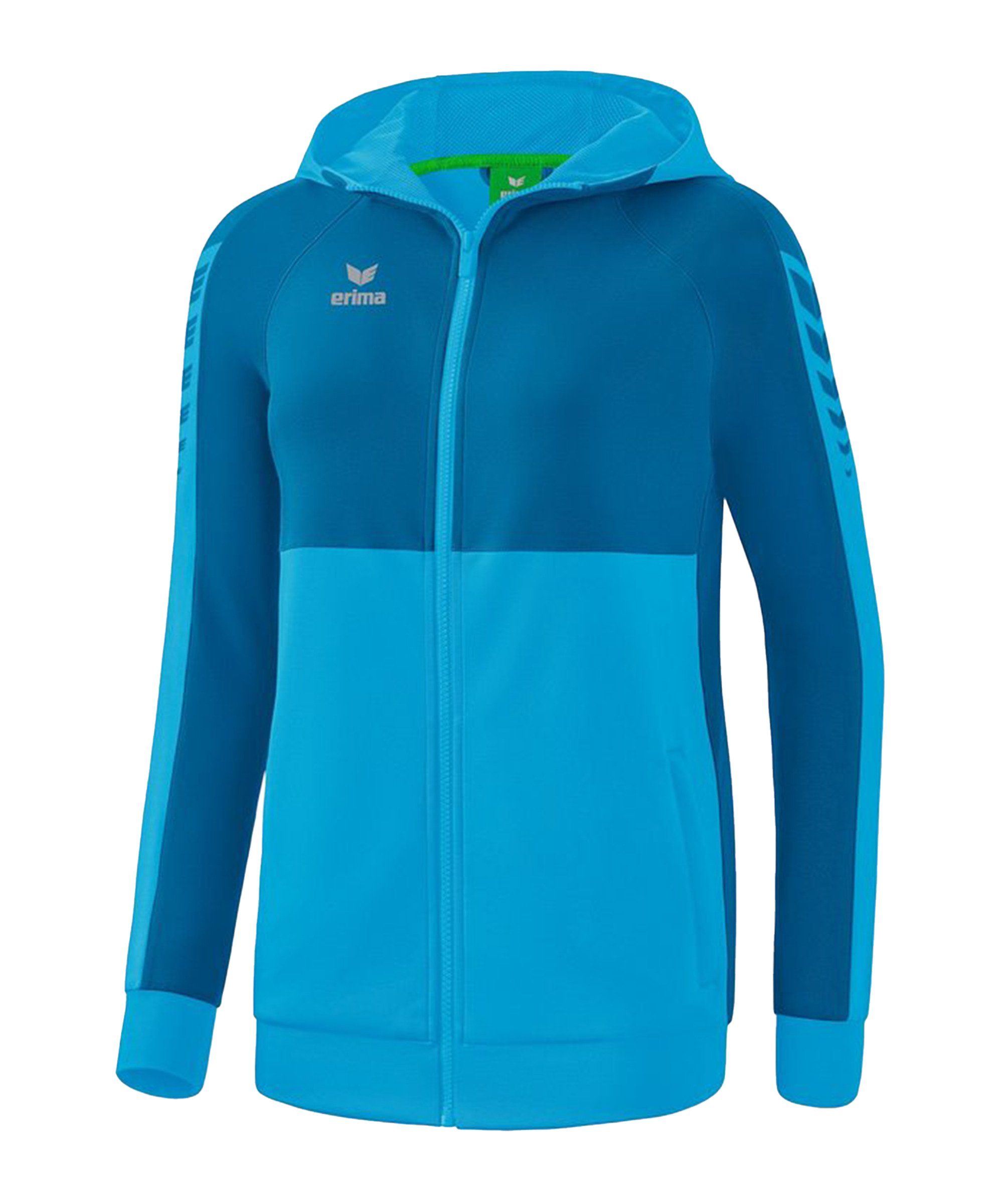 blau Wings Trainingsjacke Kapuzenjacke Erima Damen Six