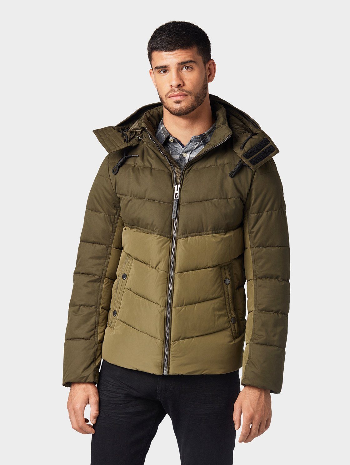 TOM TAILOR Allwetterjacke »Pufferjacke mit abnehmbarer TOM TAILOR Jacken Pufferjacke mit abnehmbarer Kapuze