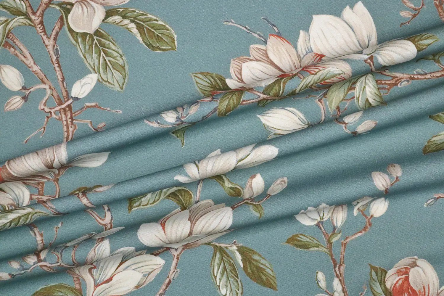 Stofferia Stoff Dekostoff Bio Baumwolle Anya Hellblau, Meterware