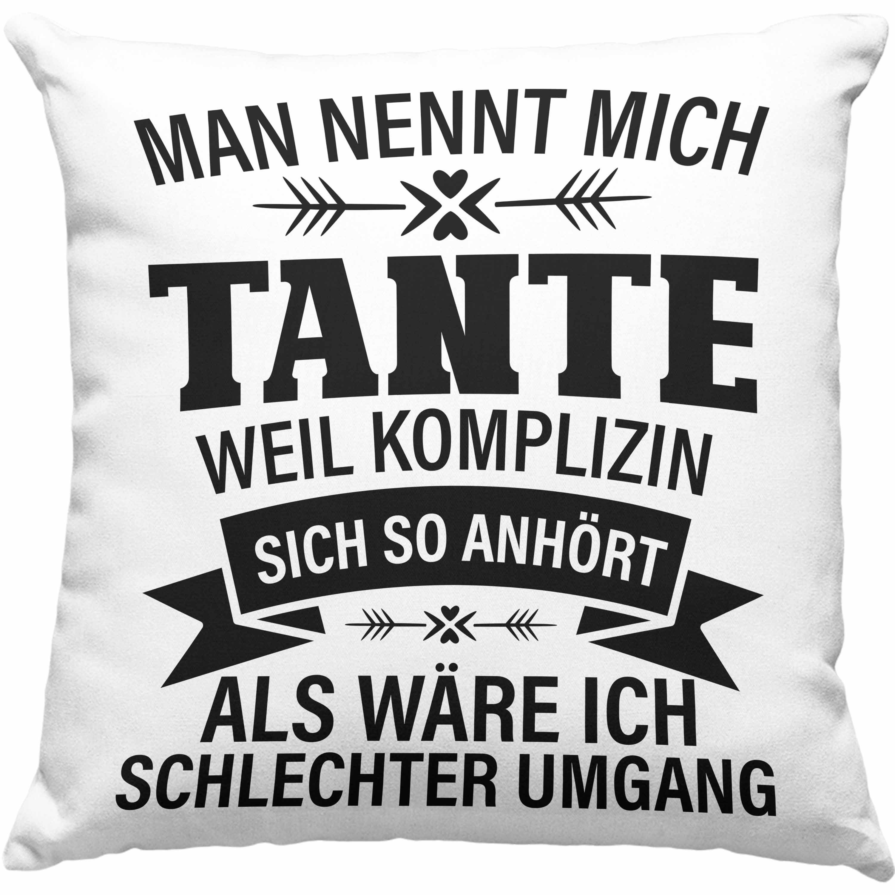 Trendation Dekokissen Trendation Tante Geschenk Kissen Lustiger