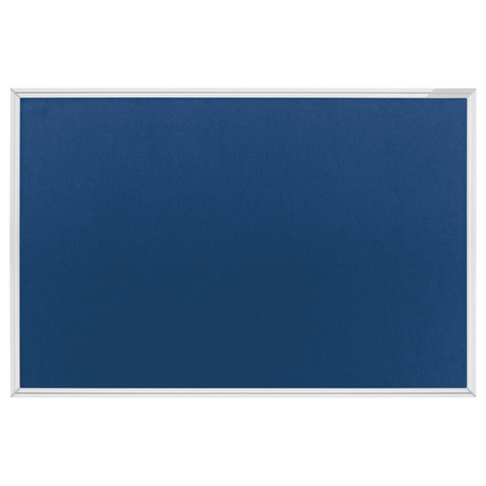 magnetoplan® Hängevitrine Pinnwand Moderations- Präsentationswand Textilboard 150x100cm - Blau (1-St)