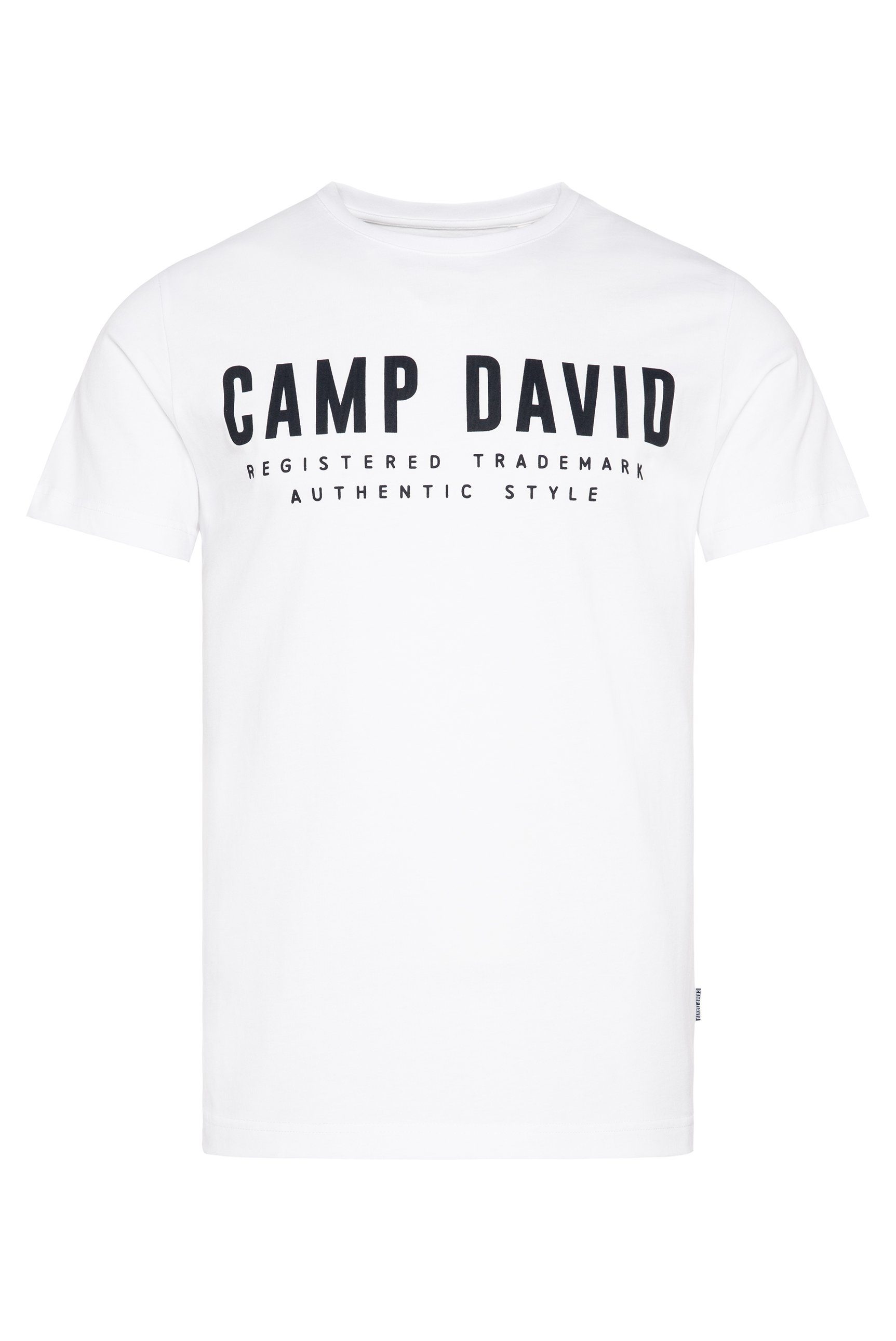 DAVID Baumwolle Rundhalsshirt CAMP mit