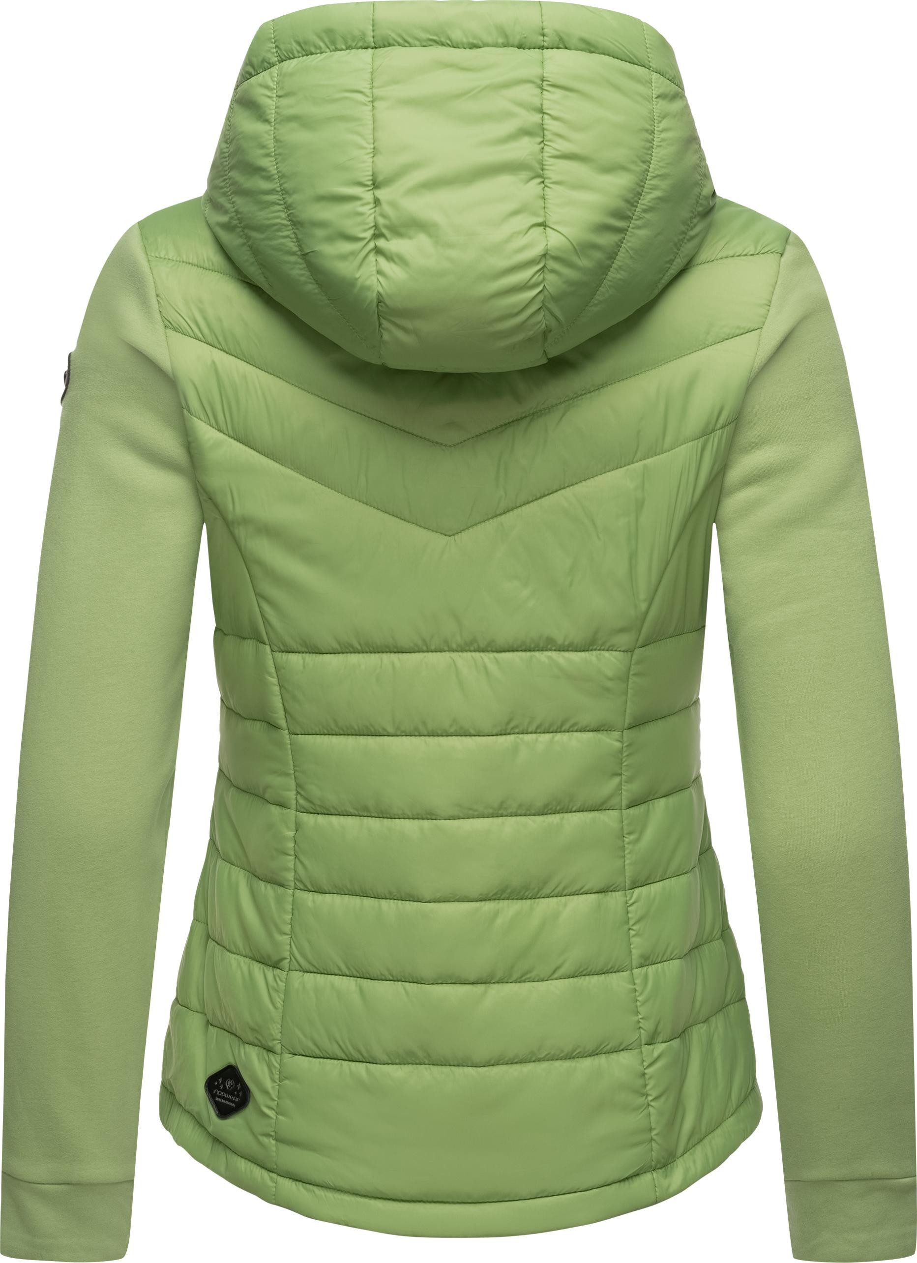 Ragwear Outdoorjacke Lucinda Steppjacke aus modernem Materialmix mit Kapuze