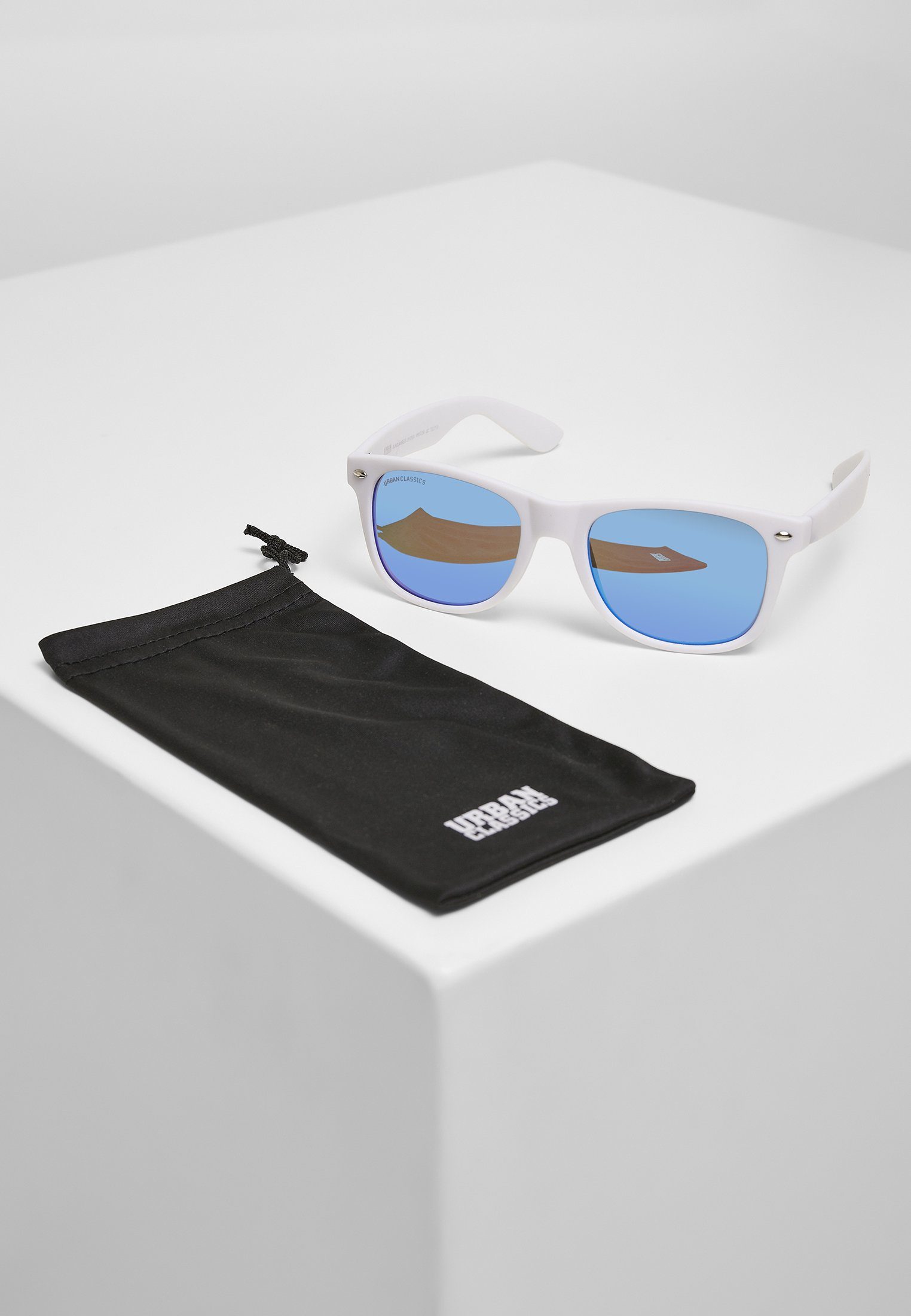 URBAN CLASSICS Sonnenbrille Accessoires Sunglasses Likoma Mirror UC white/blue | Sonnenbrillen