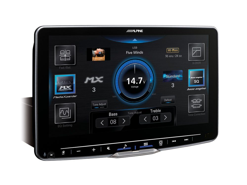 ALPINE INE-F904DU8S Autoradio mit schwenkbarem Autoradio 9-Zoll Touchscreen