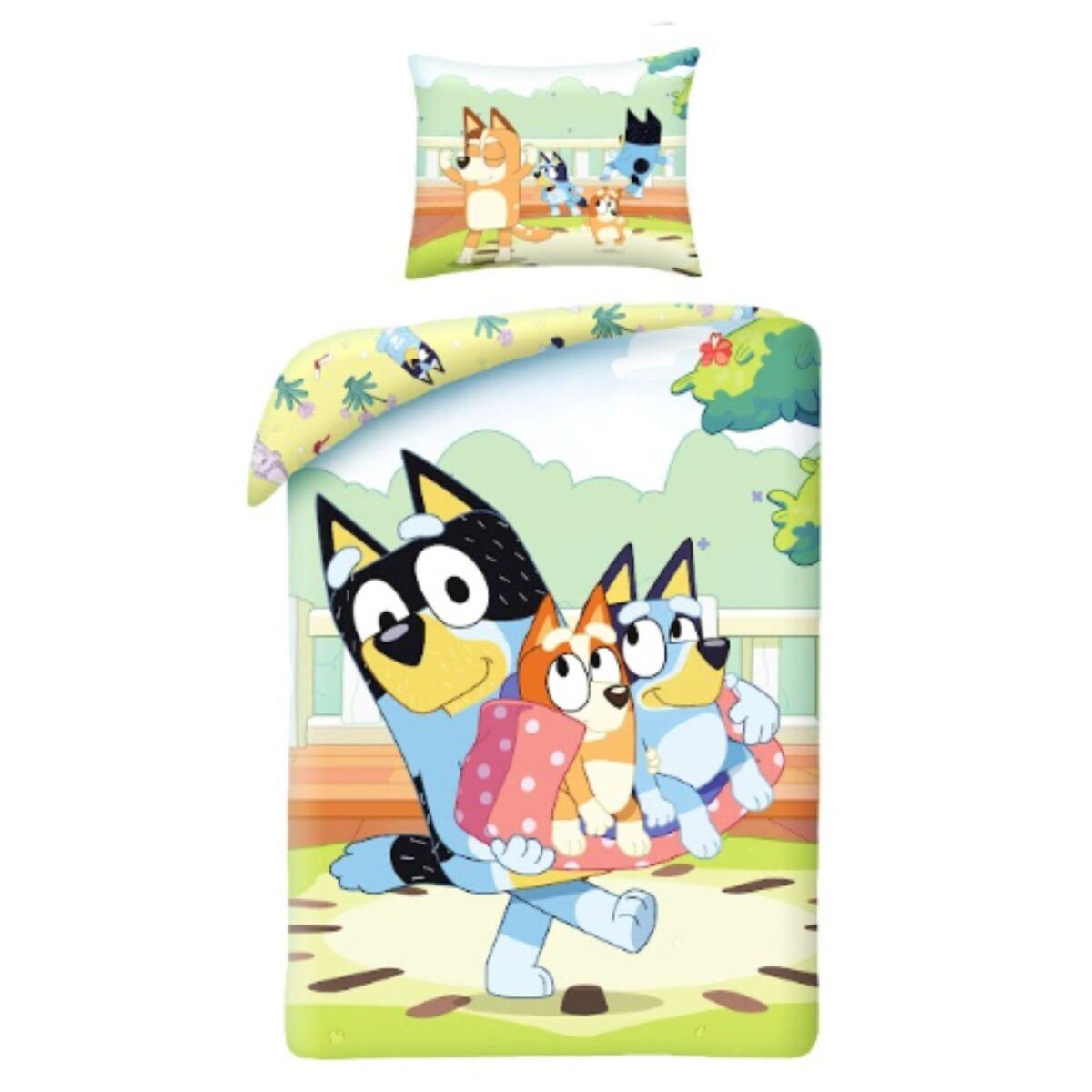 Bluey Kinderbettwäsche Bluey Kinder-Bettwäsche-Set 140x200cm 60x70cm, Perfe günstig online kaufen