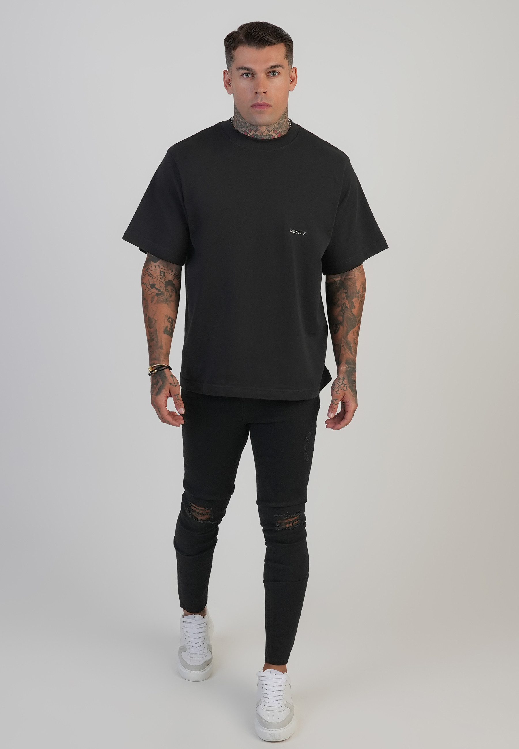 Siksilk Regular-fit-Jeans SikSilk Herren Distressed Skinny Jeans – Bild 4 von 5