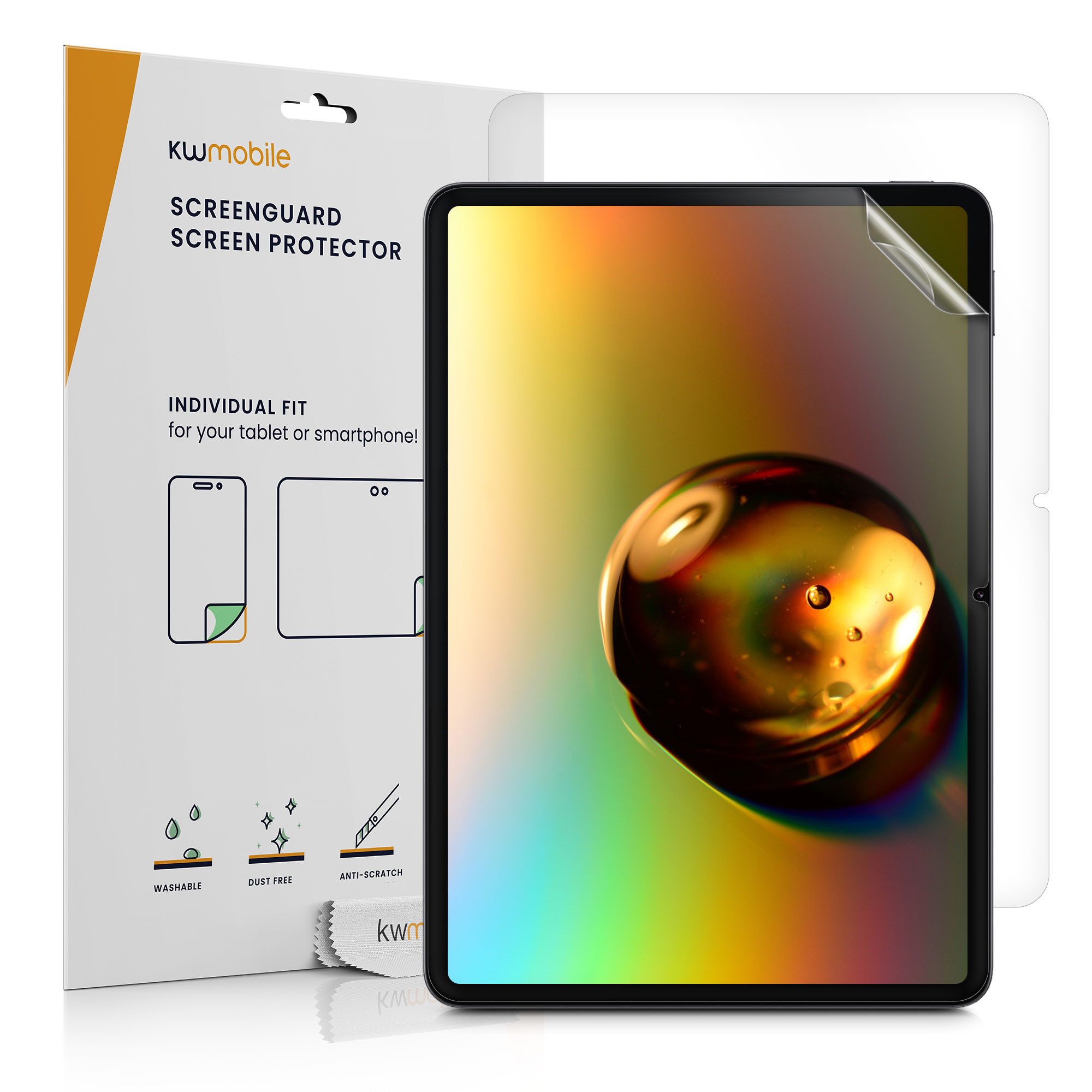 kwmobile Displayschutzfolie 2x Folie für Xiaomi Pad 7 / Pad 7 Pro, 2 Stück, Full Screen Tablet Schutzfolie - klar