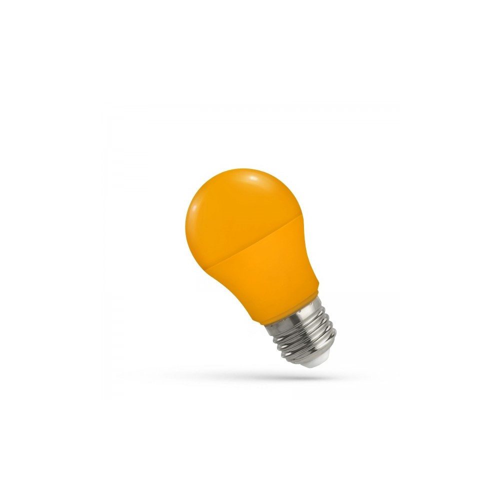 Spectrum LED-Leuchtmittel LED E27 A50 Farbig Bunt 4,9W Birnenform 270° Lichterkette Deko ORANGE, E27, Orange
