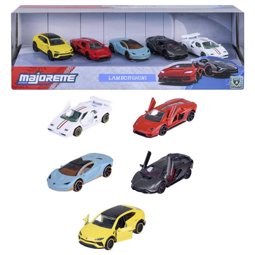 majORETTE Spielzeug-Auto Lamborghini Lamborghini 5 Pieces Giftpack Fertigmodell PKW Modell