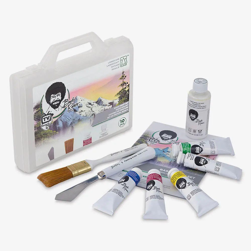 Bob Ross Ölfarbe Landschaft Master oder Basic Paint-Set (Meister oder Basis Mal-Set), 15-teiliges Set Landschaftsgemälde "The Joy of Painting"