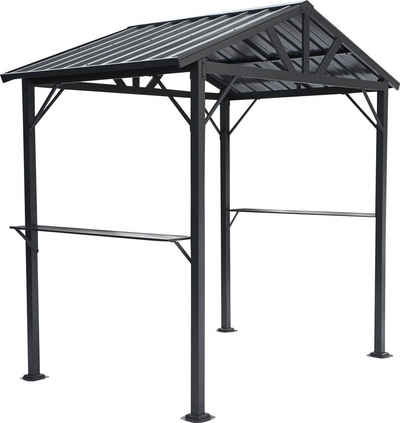 KONIFERA Grillpavillon Lissabon, BxT: 244x153 cm, mit verzinktem Stahldach und Stahlgestell