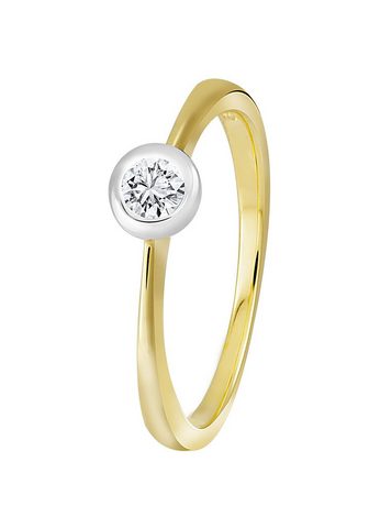 DIAMOND LINE Кольцо золотое с качествeнный Diamant-...