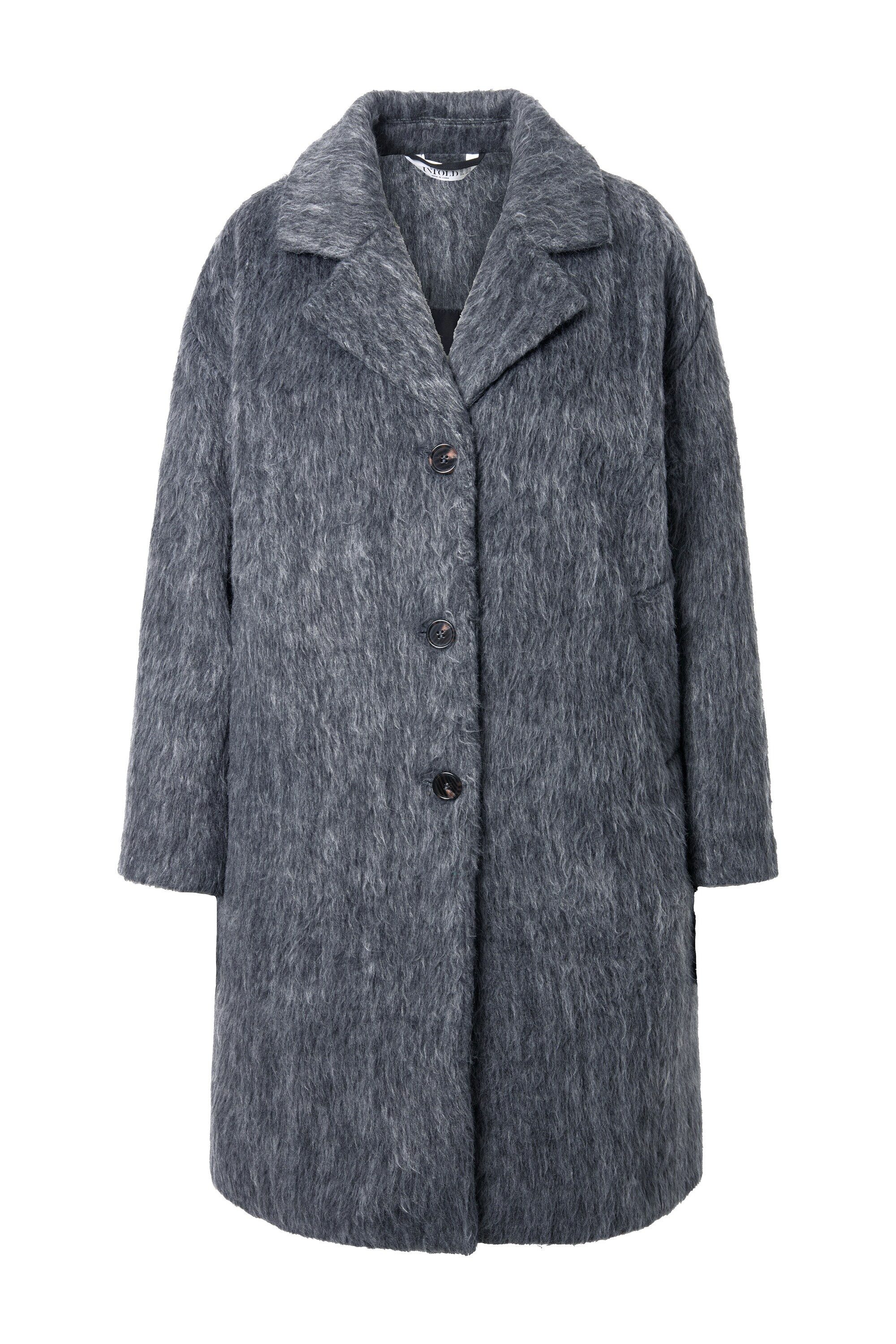 Studio Untold Wintermantel Mantel oversized Flausch Reverskragen günstig online kaufen