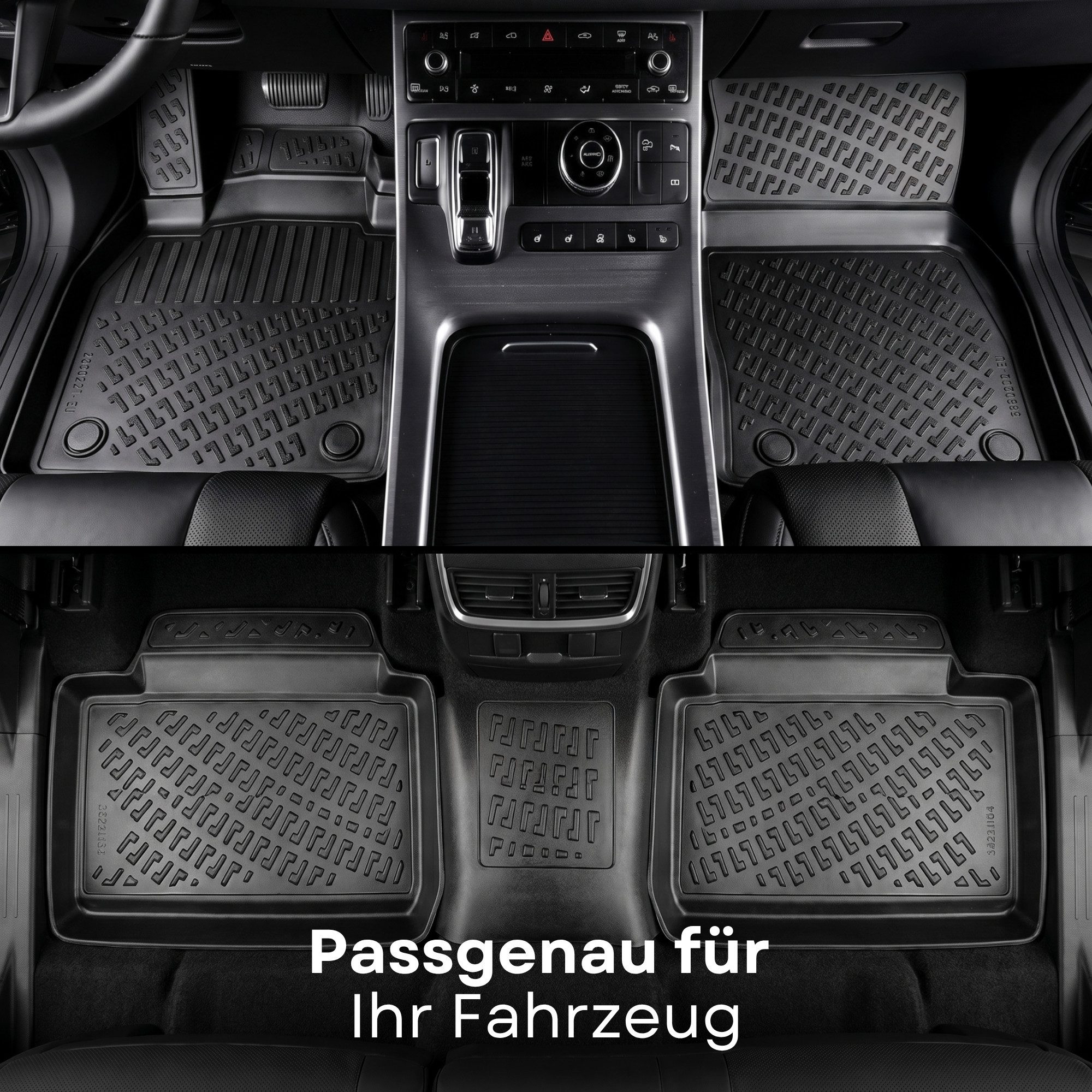 fussmattenprofi.com Auto-Fußmatte 3D Auto Fussmatten für Toyota Auris (E15) 2007-2013 (1 St), für Toyota Toyota Auris