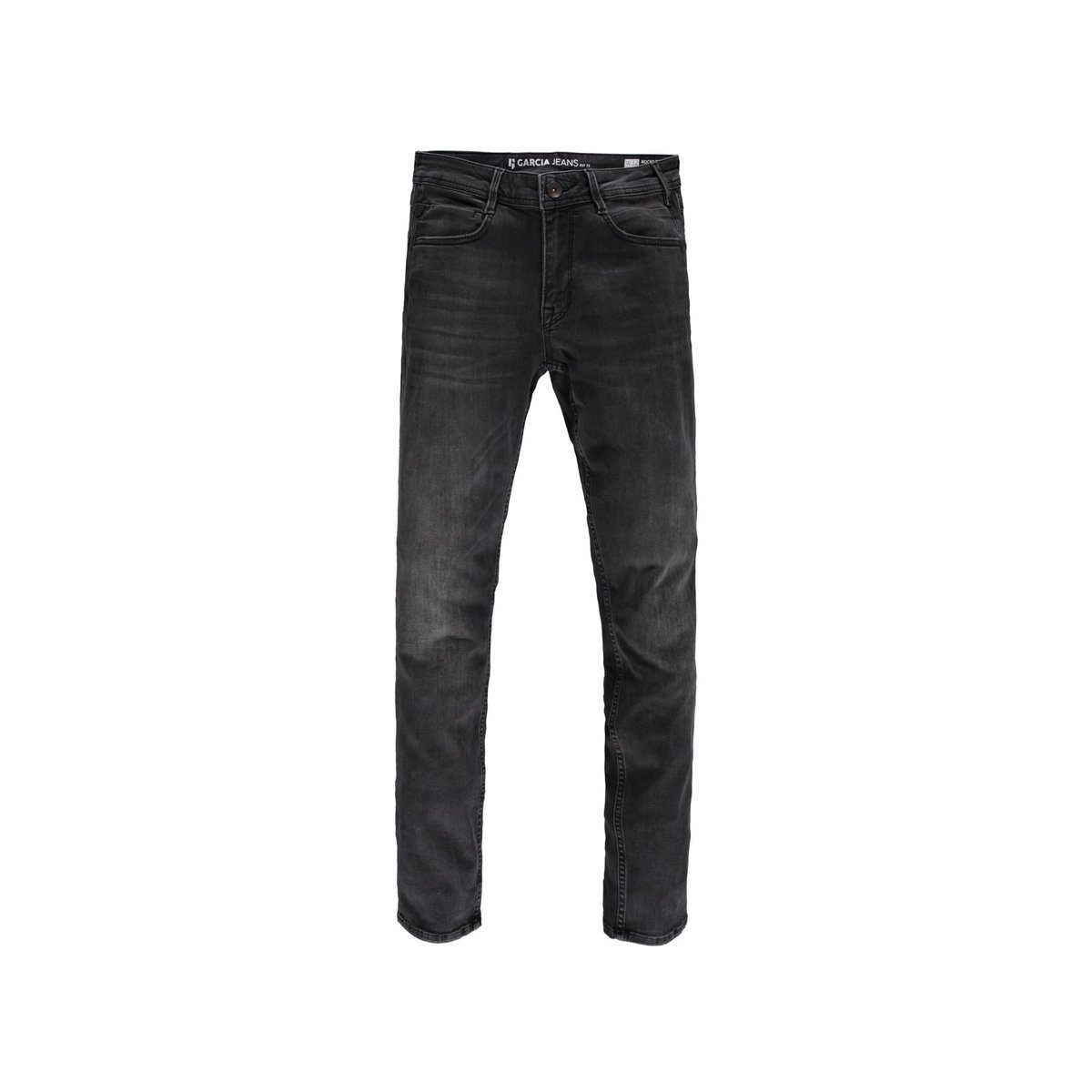 Garcia 5-Pocket-Jeans dunkel-blau (1-tlg) BLACK
