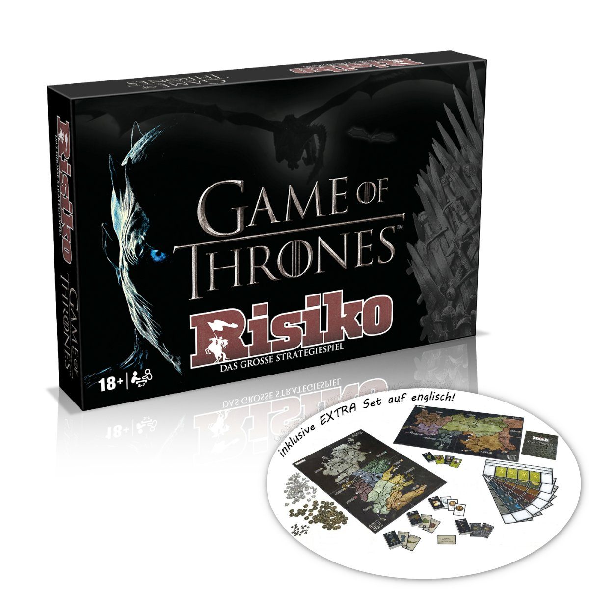Thrones Risiko (Collectors englisch Spiel, Brettspiel auf of EXTRA Edition) - Winning Set deutsch, inkl. Moves Game