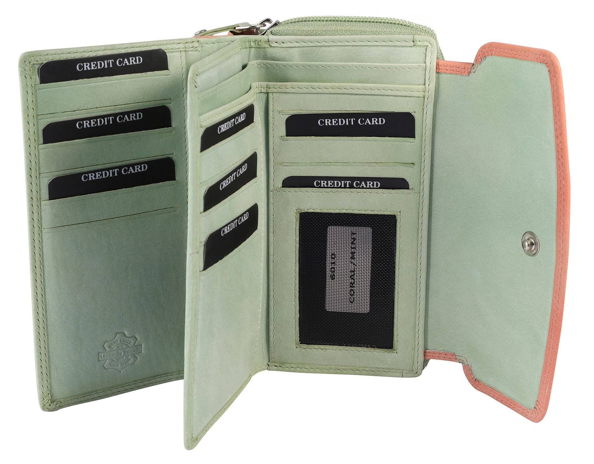 Leonardo Verrelli Geldbörse 3000536 Echtleder, Querformat, Überschlag u. Re günstig online kaufen