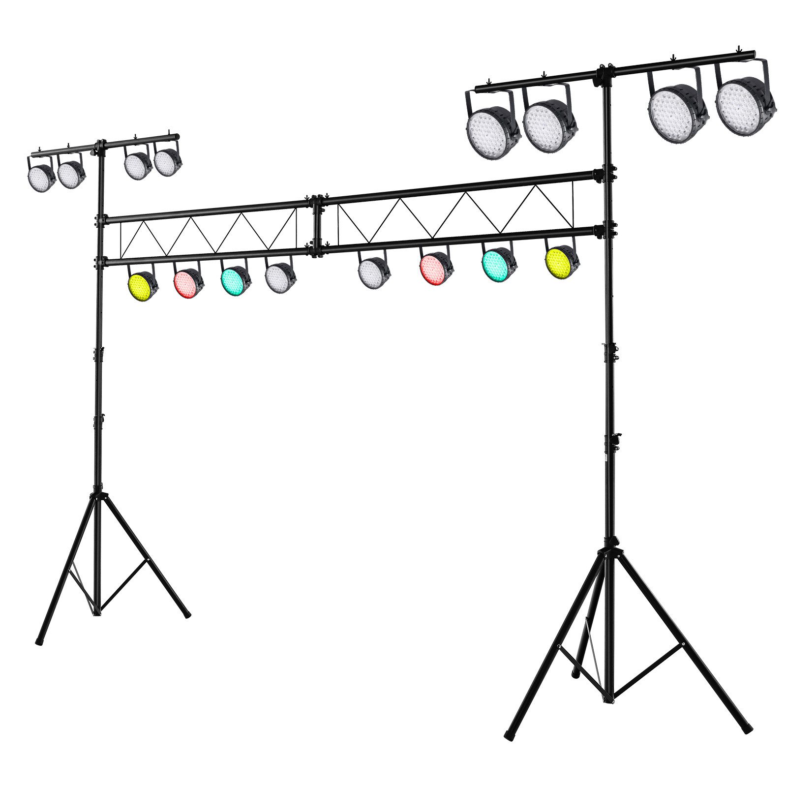 KOMFOTTEU Lampenstativ (Beleuchtungsstativ aus Metall, höhenverstellbarer Lichtstativ)