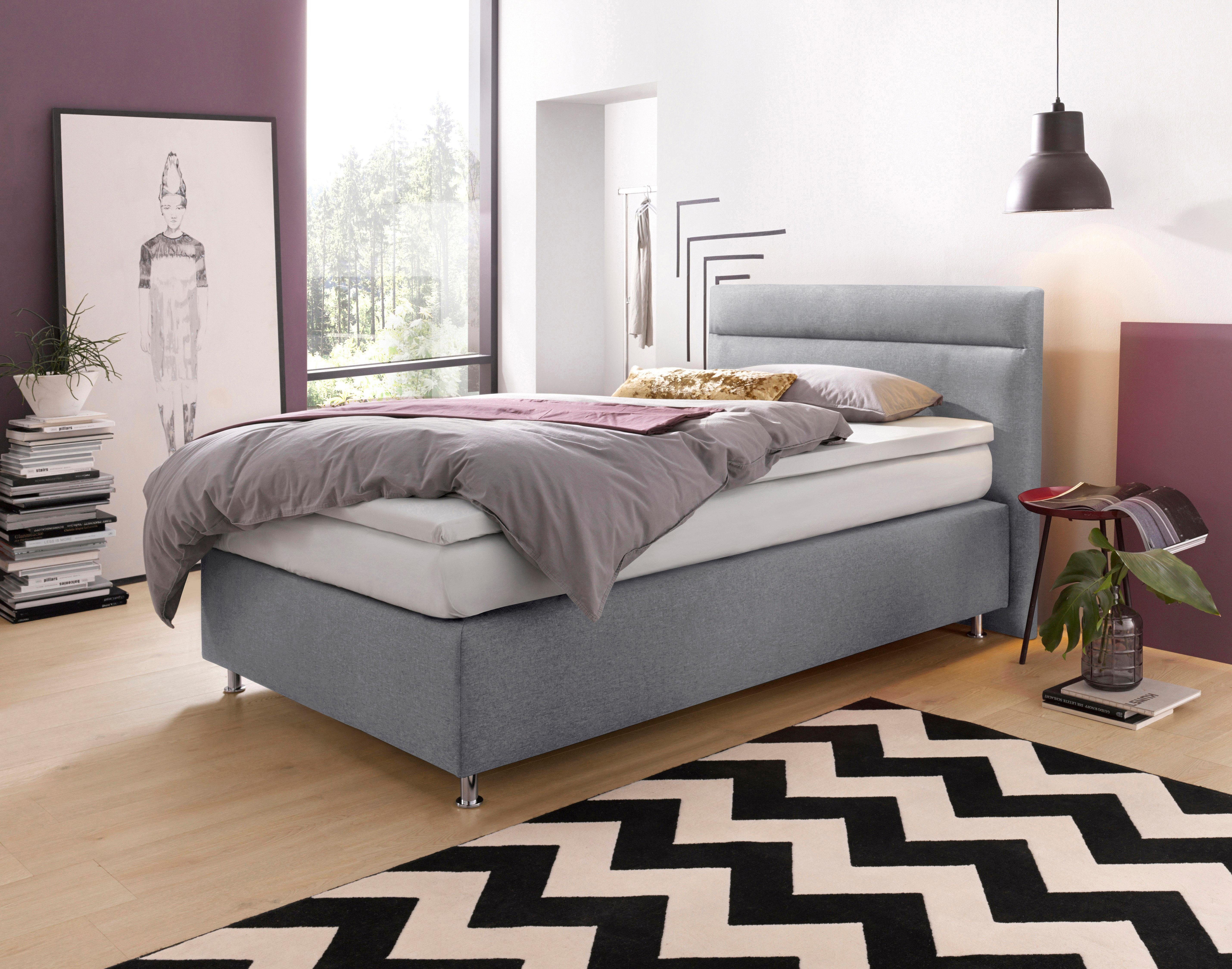 Westfalia Schlafkomfort Boxspringbett wahlweise mit LED-Beleuchtung günstig online kaufen